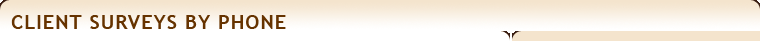 Client Surveys By Phone