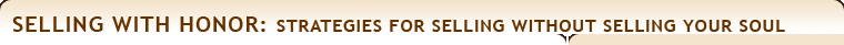 Selling With Honor